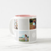 Moederdag 10 foto's Moeder collage mok (Voorkant links)