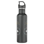 Moederdag # 1 Beste moeder persoonlijke sleutel Waterfles (Achterkant)