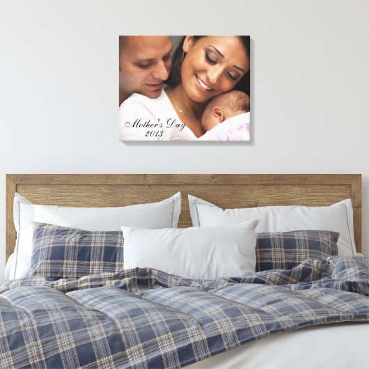 Moederdag 2013 Familieportret Canvas Afdruk (Insitu (Slaapkamer))