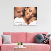 Moederdag 2013 Familieportret Canvas Afdruk (Insitu (Woonkamer))
