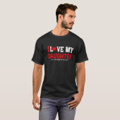 Moederdag 2022 Ik hou van mijn dochter. T-shirt (Voorkant volledig)