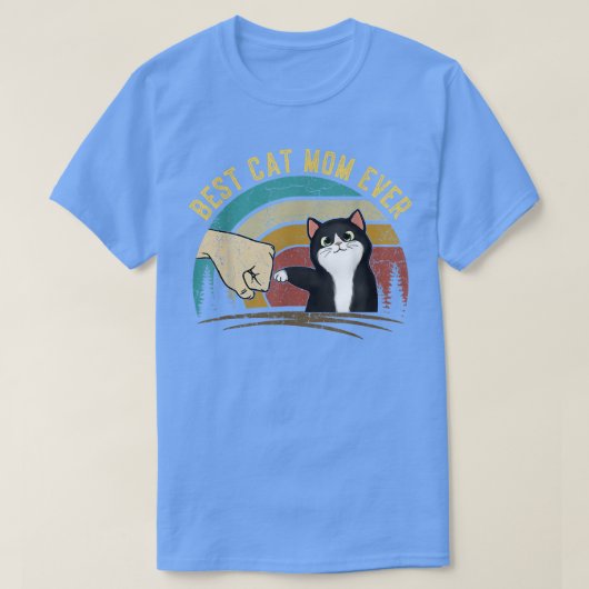 Moederdag 2022 Kat mama voor vrouwen Beste kat mam T-shirt (Design voorkant)
