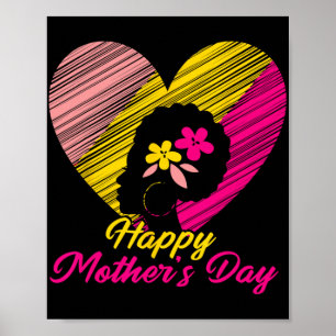 Moederdag 2024 voor vrouwen mam oma liefde poster