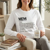 Moederdag 2025 Custom Mom Definition T-shirt