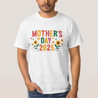 Moederdag 2025 Flower Theme Apparel T-shirt