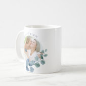 Moederdag 2 Foto Eucalyptus Leaf Afbeelding Lijst Koffiemok (Voorkant links)