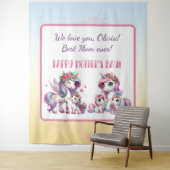 Moederdag 2e Eenhoorn-thema Wandkleed (In situ)