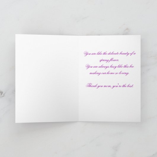 Moederdag 30 kaart ~ (Binnen)