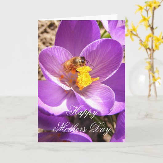 Moederdag 30 kaart ~ (Gele Bloem)