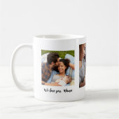 Moederdag 3 foto gepersonaliseerde koffie Mok (Links)