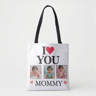 Moederdag 3 Foto Wit  Tote Bag