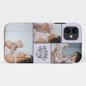 Moederdag 3 Foto's college iPhone Case (Achterkant (horizontaal))