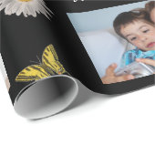 Moederdag 3 Foto's met botervliegen Cadeaupapier (Rol Hoek)