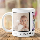 Moederdag 3 Foto's op maat Grote Koffiekop