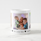 Moederdag 3 Foto's persoonlijke Giant Coffee Mu Grote Koffiekop (Voorkant)