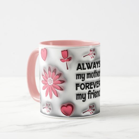 Moederdag "3D-effect" Mok (Voorkant links)