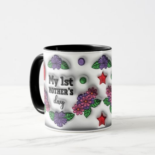 Moederdag "3D-effect" Mok (Voorkant links)