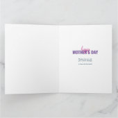 Moederdag 8 Foto Collage Persoonlijk Roze Kaart (Binnen)