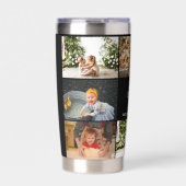 Moederdag 8 Foto's Collage Beste Mam Ooit Geïsoleerde Drinkbeker (Voorkant)