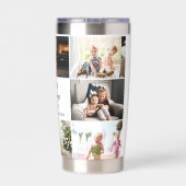 Moederdag 8 Foto's Collage Beste Mam Ooit Geïsoleerde Drinkbeker (Achterkant)