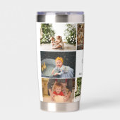 Moederdag 8 Foto's Collage Beste Mam Ooit Geïsoleerde Drinkbeker (Voorkant)