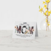 Moederdag Aangepast gevouwen Wenskaart Kaart (Gele Bloem)