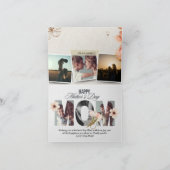 Moederdag Aangepast gevouwen Wenskaart Kaart (Binnen)