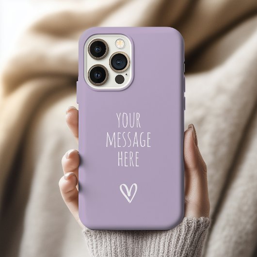 Moederdag | Aangepaste Bericht Lila Moeder en Tant iPhone Hoesje