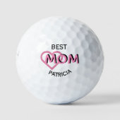 Moederdag Aangepaste beste mama naam Golfballen (Voorkant)