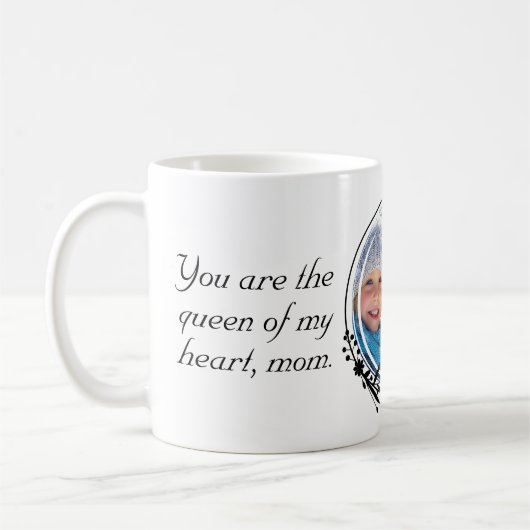 Moederdag Aangepaste foto en offerte moederdag Koffiemok (Links)