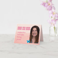 Moederdag Aangepaste foto en woorden roze