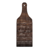 Moederdag Aangepaste geschenken van kinderen Naam  Snijplank (Voorkant)