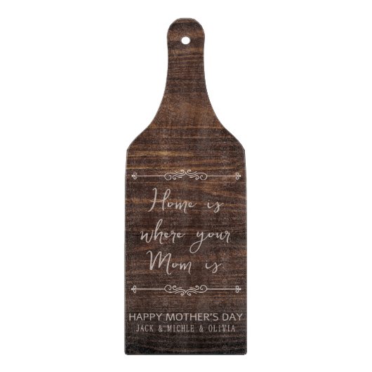 Moederdag Aangepaste geschenken van kinderen Naam  Snijplank (Voorkant)