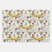 Moederdag Aangepaste Kinder foto Royal Queen Bee Inpakpapier Vel (Voorkant 3)