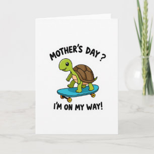 Moederdag Aankomstkaart Schildpad Kaart