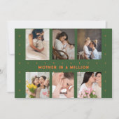 Moederdag Aanpasbare Cadeau Aangepaste Foto's Feestdagenkaart (Achterkant)