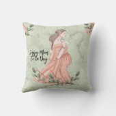 Moederdag aanstaande moeder perzik kussen (Achterkant)