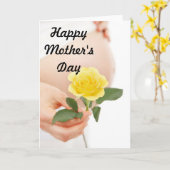 Moederdag-aanstaande moeder Yelliow Kaart (Gele Bloem)