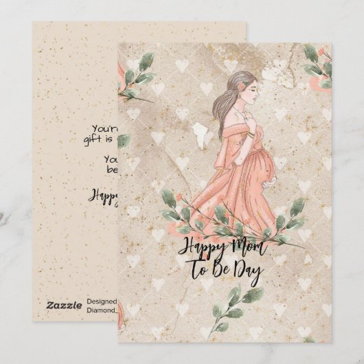 Moederdag aanstaande moeder Zonnebruin Feestdagenkaart (Voorkant / Achterkant)