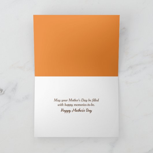 Moederdag aap en baby kaart (Binnen)