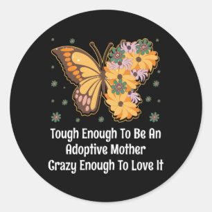 Moederdag Adoptie Ouders geadopteerd Stepmom Ronde Sticker