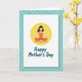 Moederdag Afbeeldingskaart Meditatief Kaart (Gele Bloem)