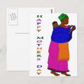 Moederdag African Briefkaart (Voorkant / Achterkant)