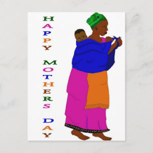 Moederdag African Briefkaart
