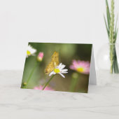 Moederdag Algemene Vlinder Bloemen  Kaart (Voorkant)
