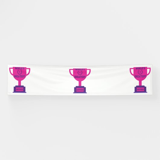 Moederdag Aller Tijden 2.5x12 Vinyl Banner (Horizontaal)