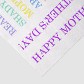 Moederdag Anagrammen tissuepapier (Detail)