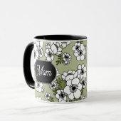 Moederdag Anemone Floral Mok (Voorkant links)