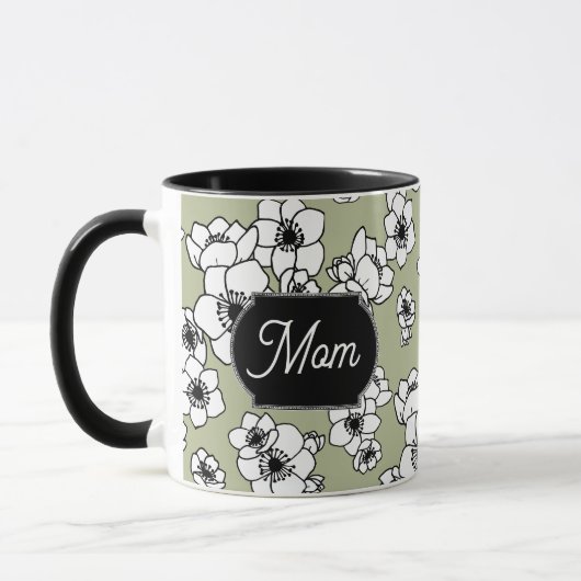 Moederdag Anemone Floral Mok (Links)
