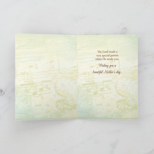 Moederdag Angel Religious Kaart (Binnen)